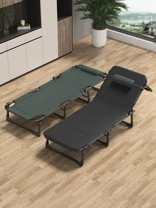 Lunch Break Folding Bed Single Bed Office Nap Small Bed Simple Bed For Home Portable Recliner Multifunctional Camp Bed - Estalios