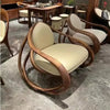 Luxury Leather Accent Armchair - Modern Lounge Chair for Your Living Room - EstaliosShop