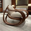 Luxury Leather Accent Armchair - Modern Lounge Chair for Your Living Room - EstaliosShop