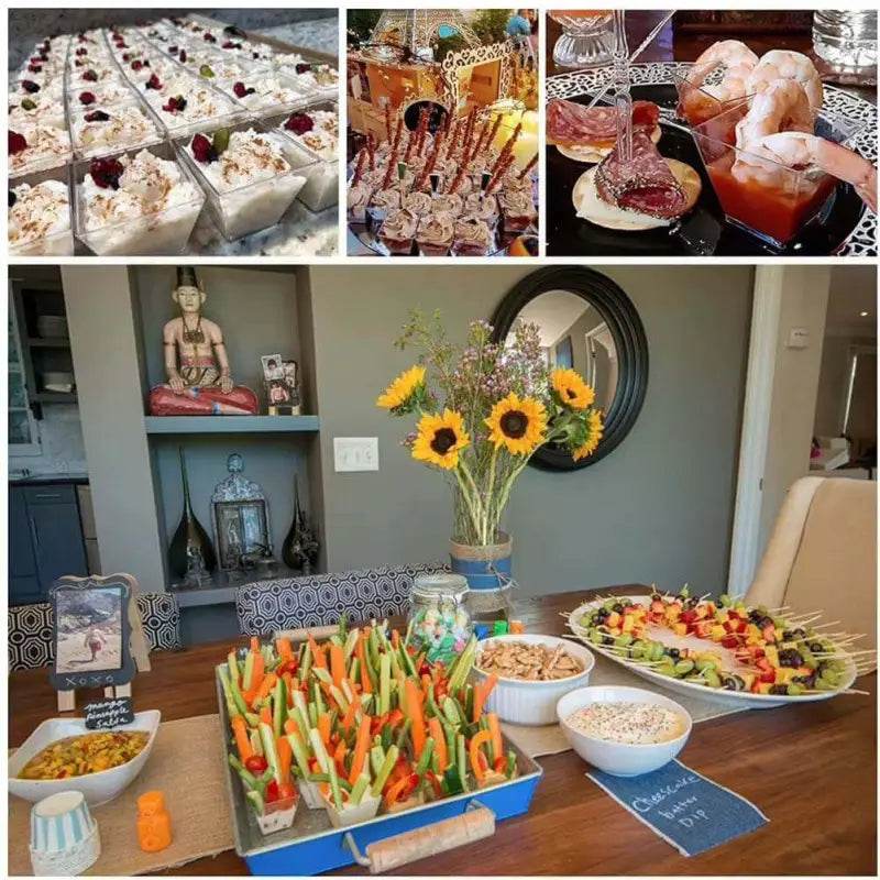 Party food spread.