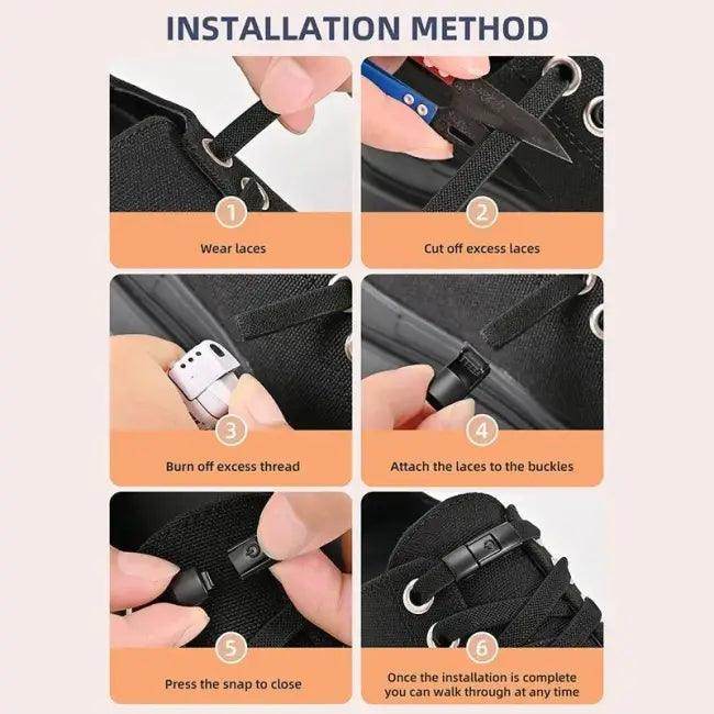 Magnetic Royal Blue Laces with Easy Lock Clasp - Estalios