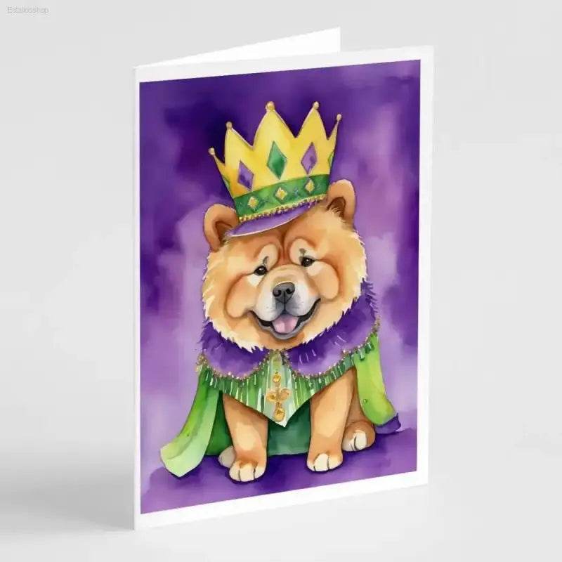 Mardi Gras Pup Postcards: Unleash the Party! Mardi Gras Dog Greeting Cards: Spread the Festive Spirit with these Adorable Dog-themed Cards! - Estalios