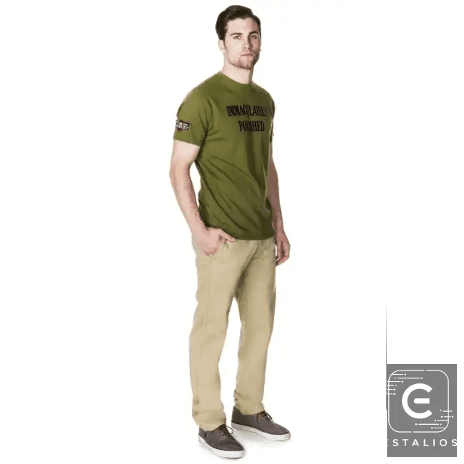 Vibrant Khaki Casual Pants for Effortless Everyday Style - Estalios