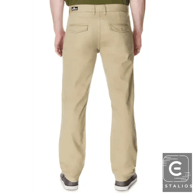 Vibrant Khaki Casual Pants for Effortless Everyday Style - Estalios