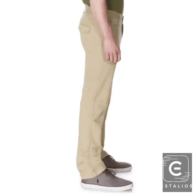 Vibrant Khaki Casual Pants for Effortless Everyday Style - Estalios