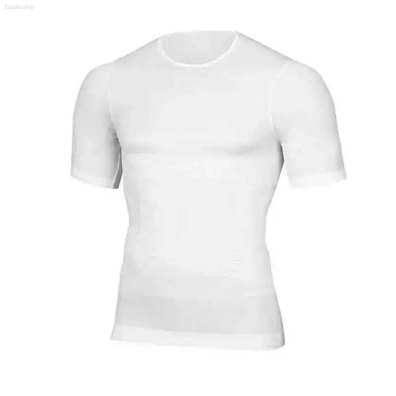 Men Body Shapers Fitness Elastic Tight Fitting Shirt Tank Top - Estalios