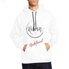 White hoodie with ’Reborn Undefined’ text.