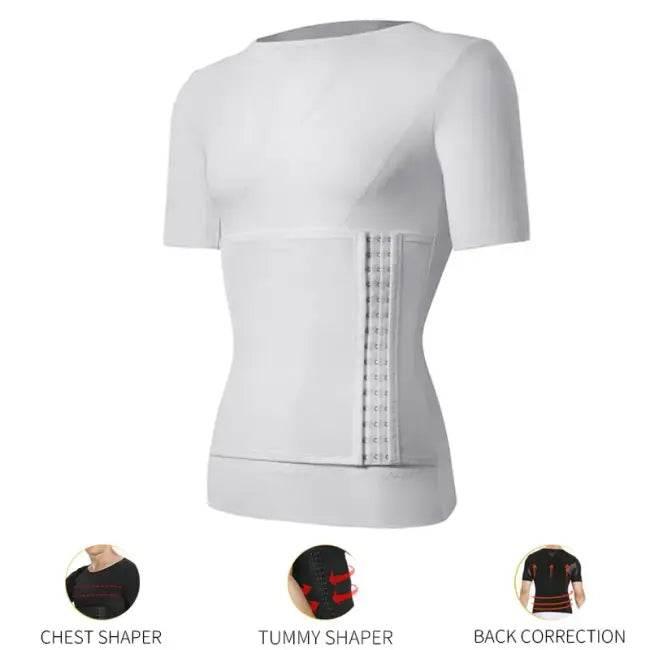 Mens Body Shaper Compression Shirts for Tummy Control - Estalios