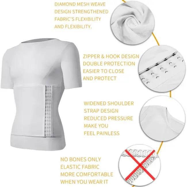 Mens Body Shaper Compression Shirts for Tummy Control - Estalios