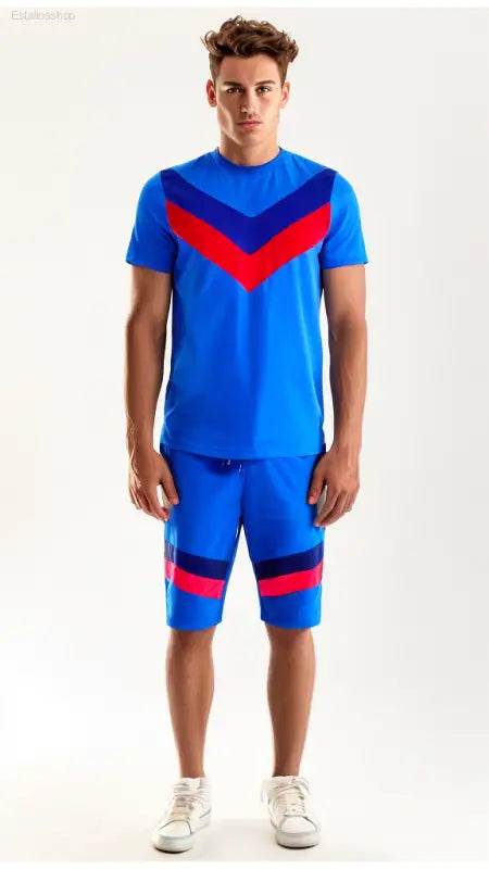 Men's Casual Matching Short Set for Comfortable Outings - Estalios