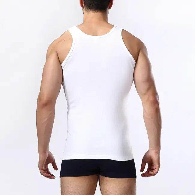 Men’s Pure Cotton Tank Top for Comfortable Sports Training - Estalios