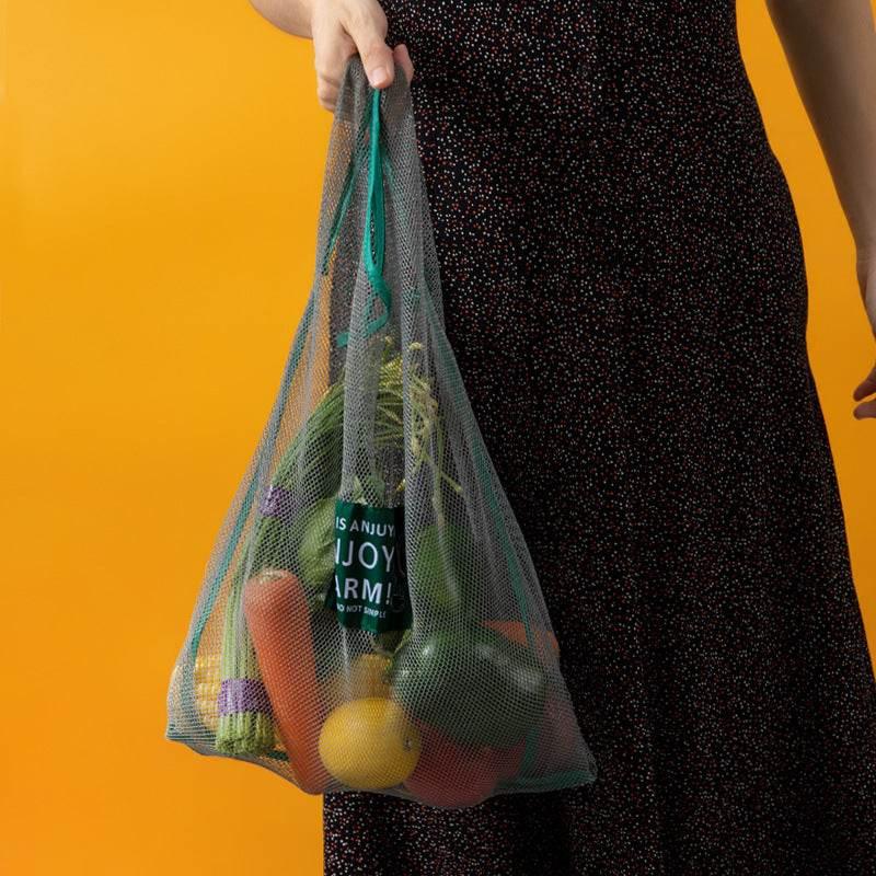 Mesh Produce Bag: Fresh, Stylish & Eco-Friendly Veggie Essential - Estalios