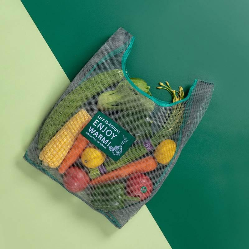 Mesh Produce Bag: Fresh, Stylish & Eco-Friendly Veggie Essential - Estalios