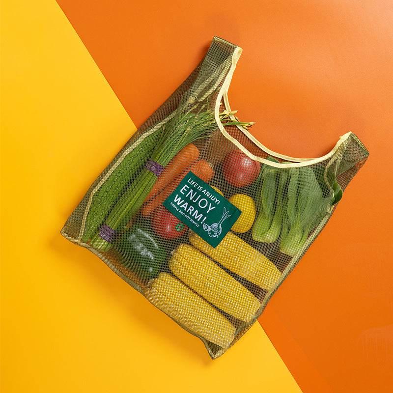 Mesh Produce Bag: Fresh, Stylish & Eco-Friendly Veggie Essential - Estalios