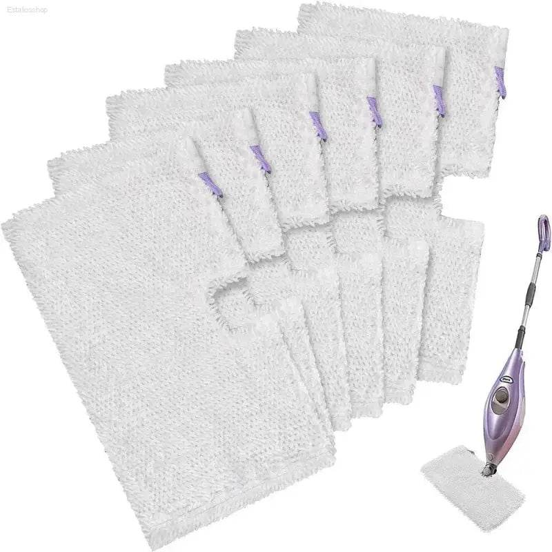 Supercharge your Cleaning: Microfiber Steam Mop Replacement Pads! **product Description** Upgrade your Cleaning Game with these Premium White Microfiber Mop Pads - Estalios