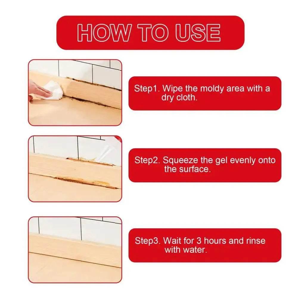 Mildew Removal Gel Cleaner For Kitchen Bathroom Wall Tile - Estalios