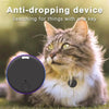 Round, black anti-dropping device.