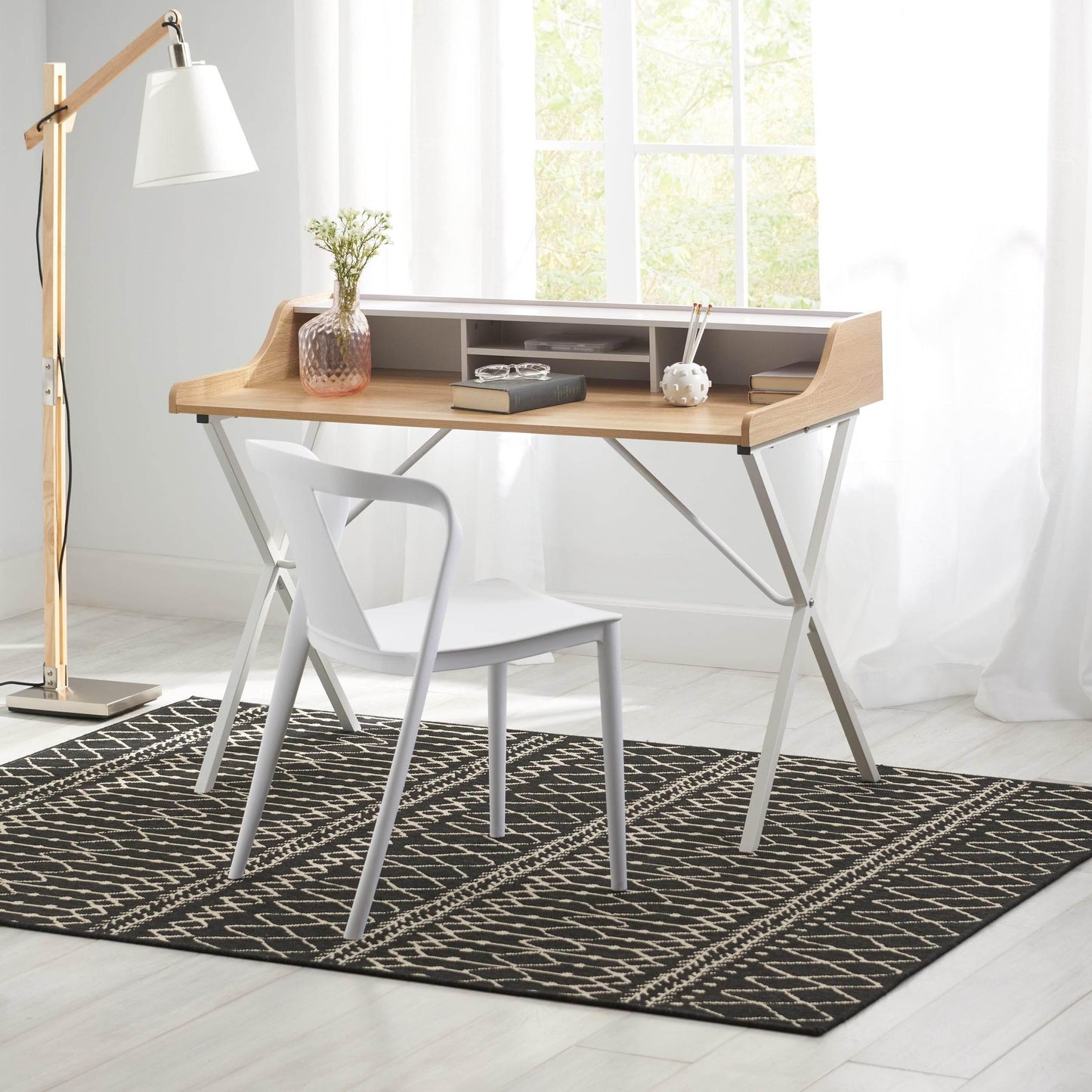 X Marks the Spot: The White and Wood Wonder Desk! - Estalios