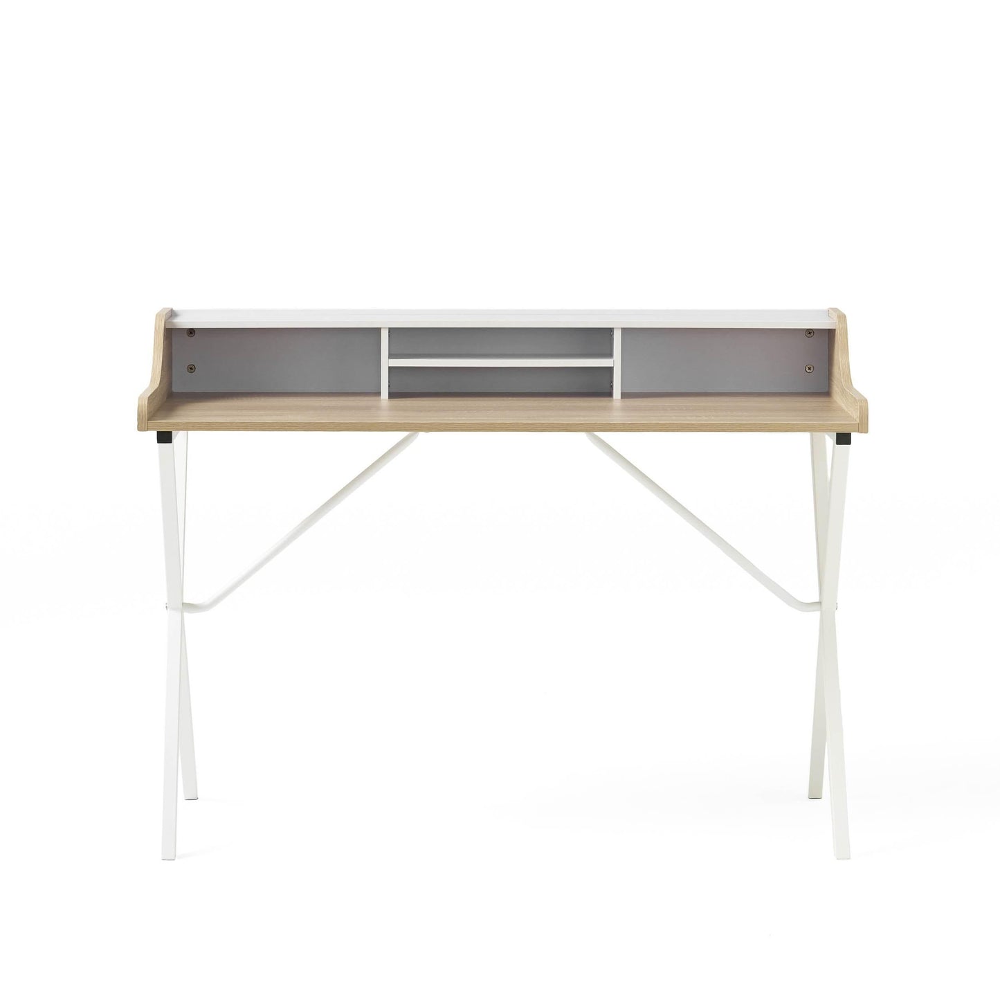 X Marks the Spot: The White and Wood Wonder Desk! - Estalios