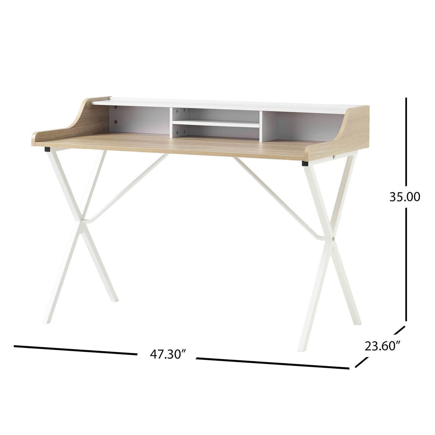 X Marks the Spot: The White and Wood Wonder Desk! - Estalios