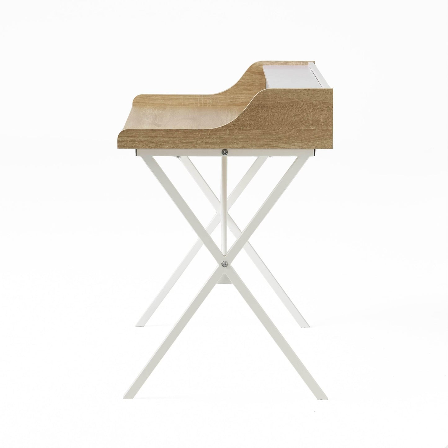 X Marks the Spot: The White and Wood Wonder Desk! - Estalios