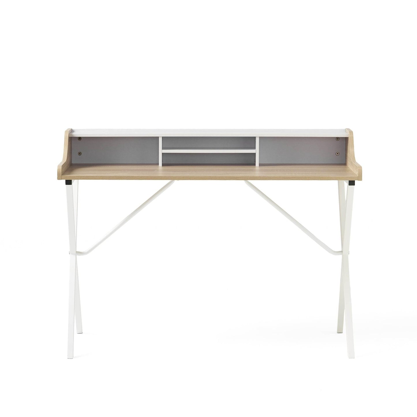 X Marks the Spot: The White and Wood Wonder Desk! - Estalios