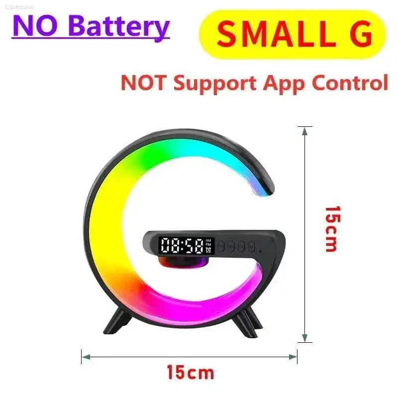 Multifunction 4 In 1 Wireless Charger Pad Stand Speaker RGB Night Light - Estalios