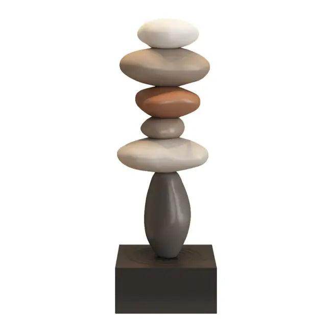 Electrifying Stacked Stone Sculpture for Dynamic Home Decor - Estalios