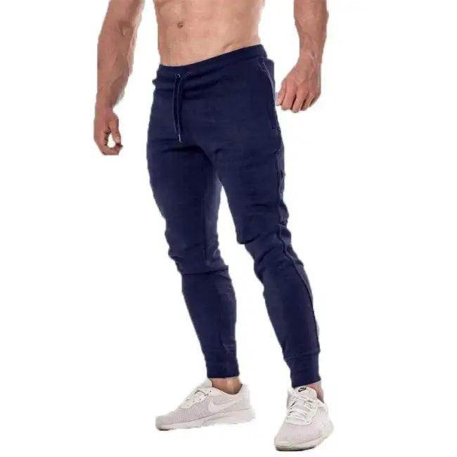 Navy Blue Sweatpants for Men - Stylish Autumn Joggers - Estalios