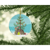 NEW American Wirehair Cat Christmas Ceramic Ornament Christmas Tree Hanging Decorations for Home Christmas Holiday, Party, Gift, 3 in, Multicolor - Estalios