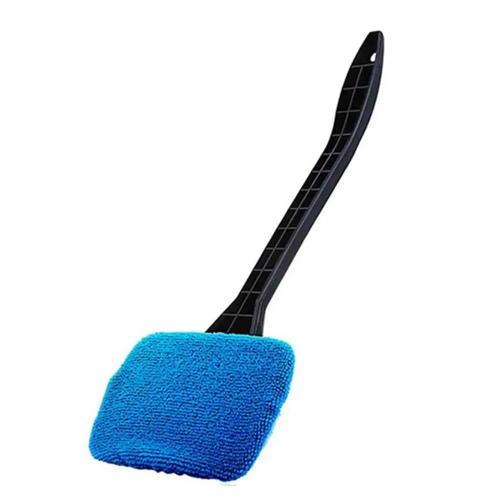 Car Window Cleaner Brush Kit with Long Handle for Interior Windshield Cleaning - Auto Glass Wiper Accessories - Estalios