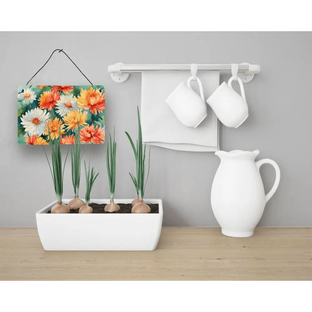 Enchanting Kitchen Doorway Watercolor! **Description:** Transform your kitchen with this delightful watercolor print, showcasing a charming green door adorned - Estalios
