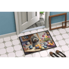 Pawsome Watercolor Dog Themed Mat Simply Rinse & Rejoice! Dog Themed Kitchen Mat Welcome a Touch of Canine Charm Into your Kitchen - Estalios