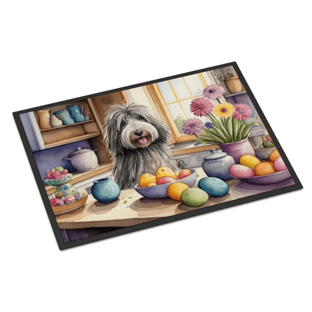Pawsome Watercolor Dog Themed Mat Simply Rinse & Rejoice! Dog Themed Kitchen Mat Welcome a Touch of Canine Charm Into your Kitchen - Estalios
