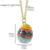 New Design Sanrios Hello Kitty Easter Egg Pendant Necklace Creativity Kuromi Charms Can Opened Easter Egg Toy Necklace - Estalios