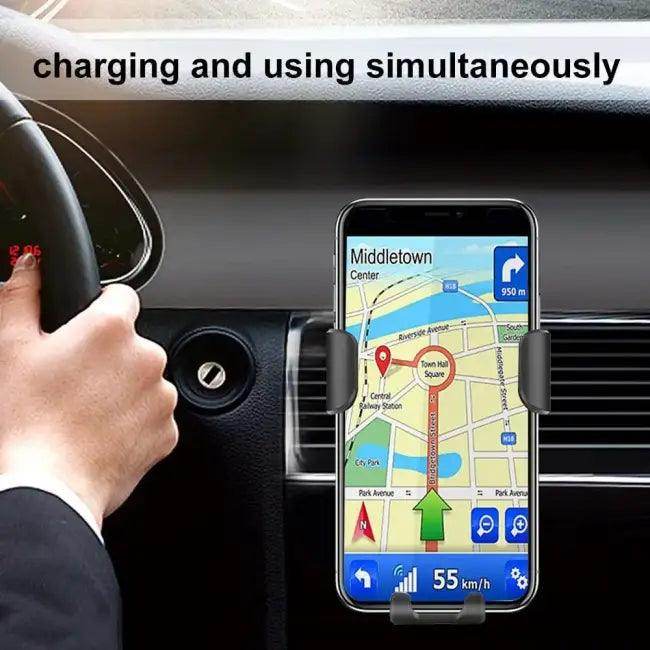 Ninja Dragon Universal Wireless Charger Car Mount Holder Fast Charging Convenience - Estalios