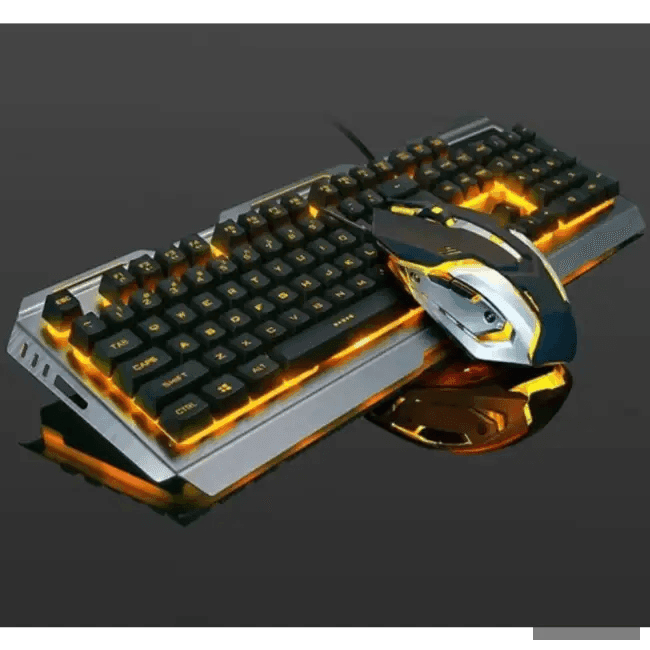 Illuminate Your Game with Orange Yellow Backlit Set - Estalios