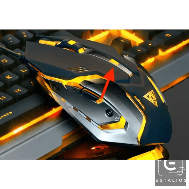 Illuminate Your Game with Orange Yellow Backlit Set - Estalios