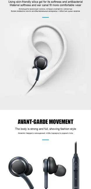 Noise-Cancelling Wired Earbuds for Samsung Galaxy S23 and S21 - Estalios