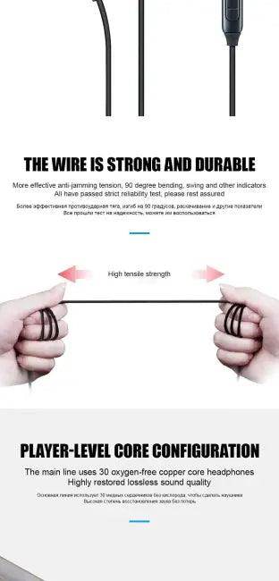 Noise-Cancelling Wired Earbuds for Samsung Galaxy S23 and S21 - Estalios