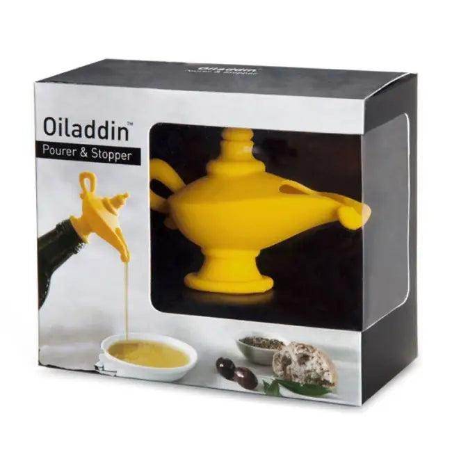 Yellow Genie Oiladdin Ultimate Olive Oil Pourer Stopper for Drip-Free Precision - Estalios