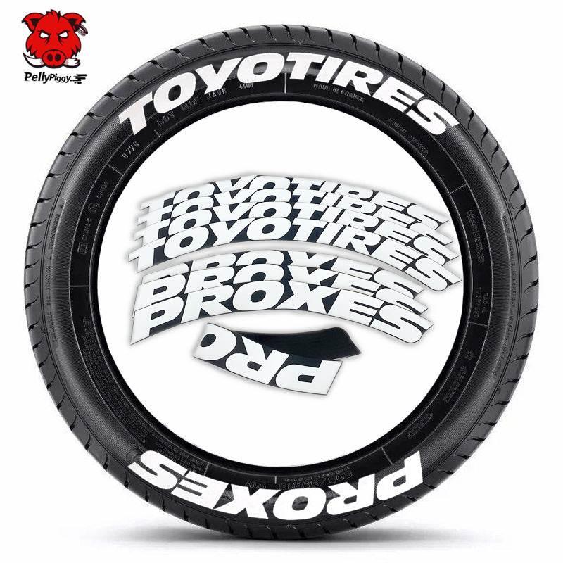 One-Piece Set Tire Letter Stickers for Stylish Customization - Estalios