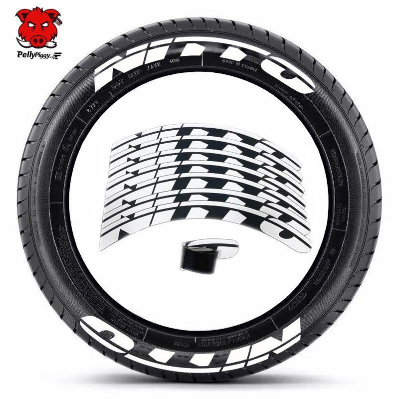 One-Piece Set Tire Letter Stickers for Stylish Customization - Estalios