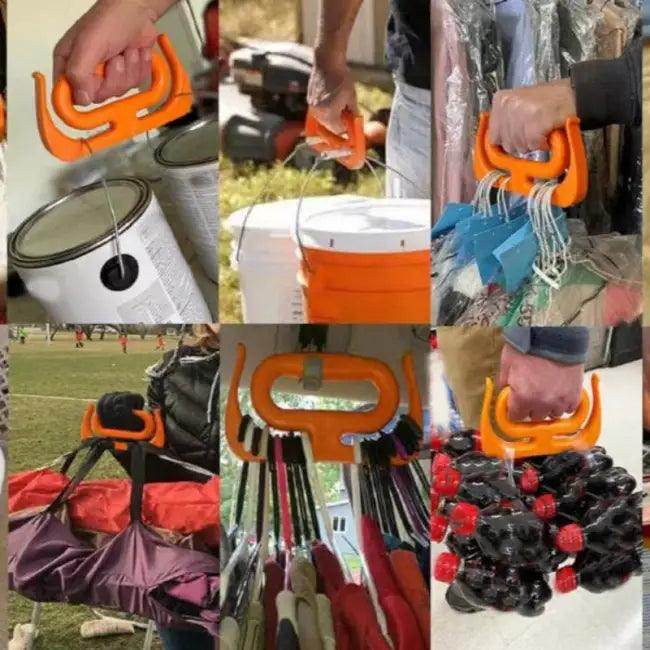 Effortless Orange Bucket and Bag Carrier for Fishing Gear - Estalios