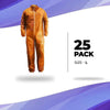 Pack of 25 Orange Disposable Coveralls for Men/Women - Estalios