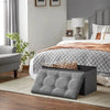 Ottoman Storage Bench, 21 Gal. Folding Chest for Living Room - Estalios