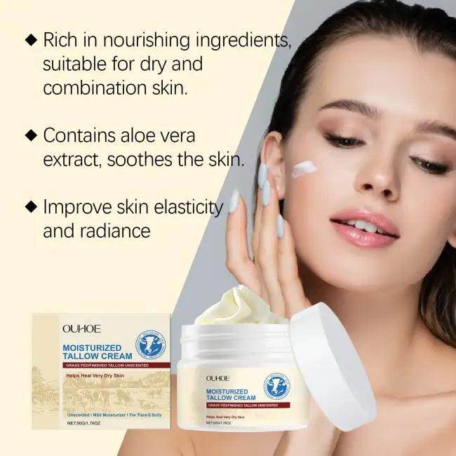 Dynamic Tallow Cream Unleash Radiant Moisture for Glowing Skin - Estalios