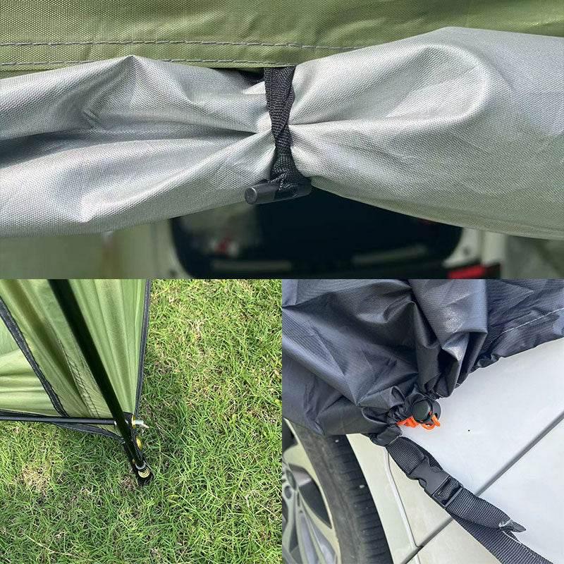 Unlock Adventure: Your Car Camping Tent Awaits! Gear up for unforgettable outdoor experiences with our Green and Black Car Camping Tent. Designed for convenience and durability - Estalios