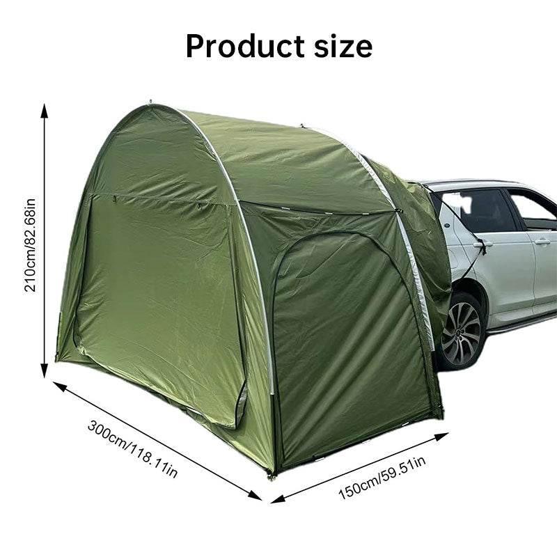 Unlock Adventure: Your Car Camping Tent Awaits! Gear up for unforgettable outdoor experiences with our Green and Black Car Camping Tent. Designed for convenience and durability - Estalios
