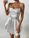 Outfitgirl Fashion Sexy Sling Open Back Tied Short Dress - Estalios